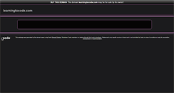 Desktop Screenshot of learningtocode.com