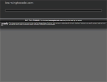 Tablet Screenshot of learningtocode.com